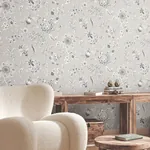 York Wallcoverings Sutton Grey Wallpaper - SKU RT7823