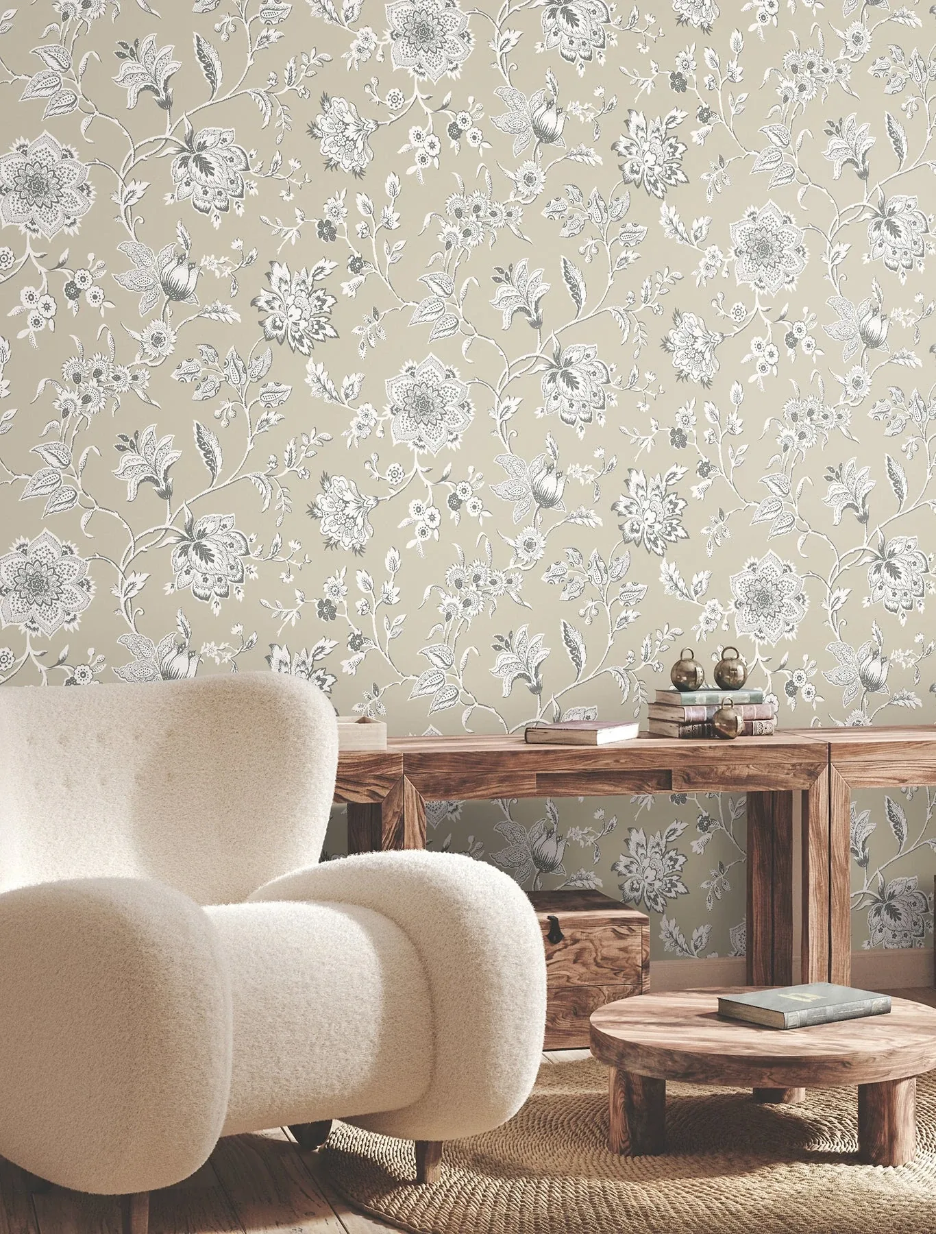 York Wallcoverings Sutton Taupe Wallpaper | Wallpaper Twins York Wallcoverings Sutton Taupe Wallpaper - SKU RT7822