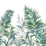 York Wallcoverings Swaying Palms Green & Blue Mural | Wallpaper Twins York Wallcoverings Swaying Palms Green & Blue Mural - SKU GN2546M