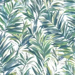 York Wallcoverings Swaying Palms Green & Blue Wallpaper - SKU GN2544