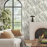 York Wallcoverings Swaying Palms Neutral Wallpaper - SKU GN2543