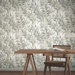 York Wallcoverings Swaying Palms Neutral Wallpaper - SKU GN2543