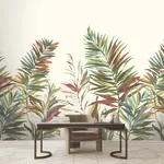 York Wallcoverings Swaying Palms Rouge & Mink Mural - SKU GN2545M