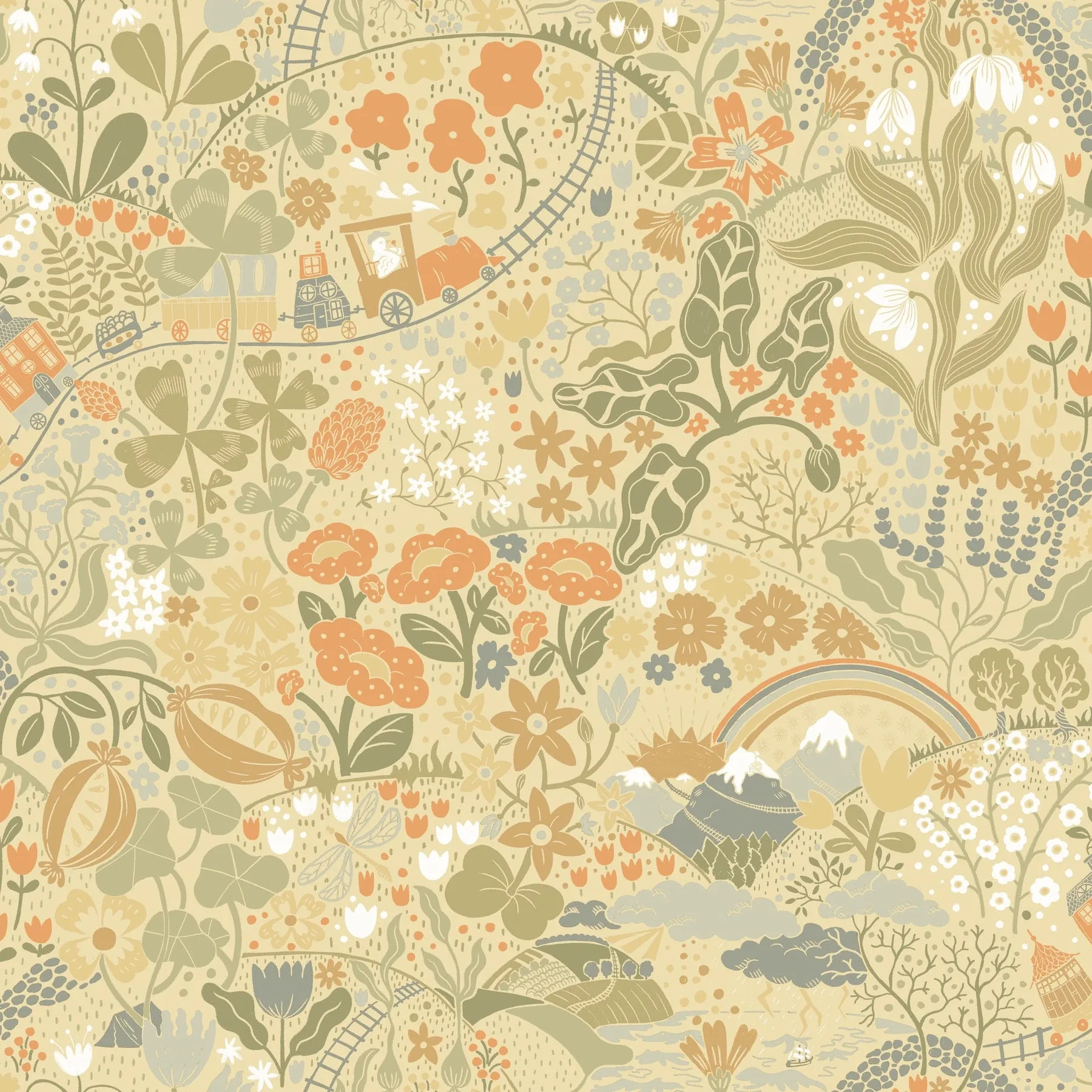 York Wallcoverings Taget Yellow Wallpaper - SKU MB29030