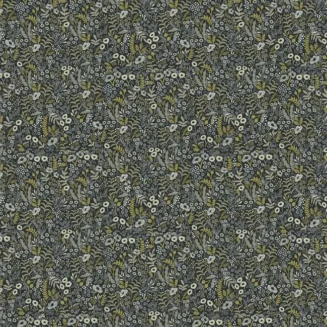 York Wallcoverings Tapestry Black & Beige Wallpaper - SKU RI5125