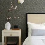 York Wallcoverings Tapestry Black & Beige Wallpaper | Wallpaper Twins York Wallcoverings Tapestry Black & Beige Wallpaper - SKU RI5125