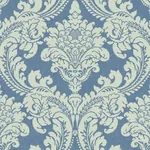 York Wallcoverings Tapestry Damask Blue Wallpaper | Wallpaper Twins York Wallcoverings Tapestry Damask Blue Wallpaper - SKU GR6024