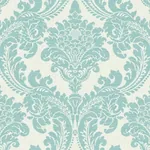 York Wallcoverings Tapestry Damask Teal Wallpaper | Wallpaper Twins York Wallcoverings Tapestry Damask Teal Wallpaper - SKU GR6025
