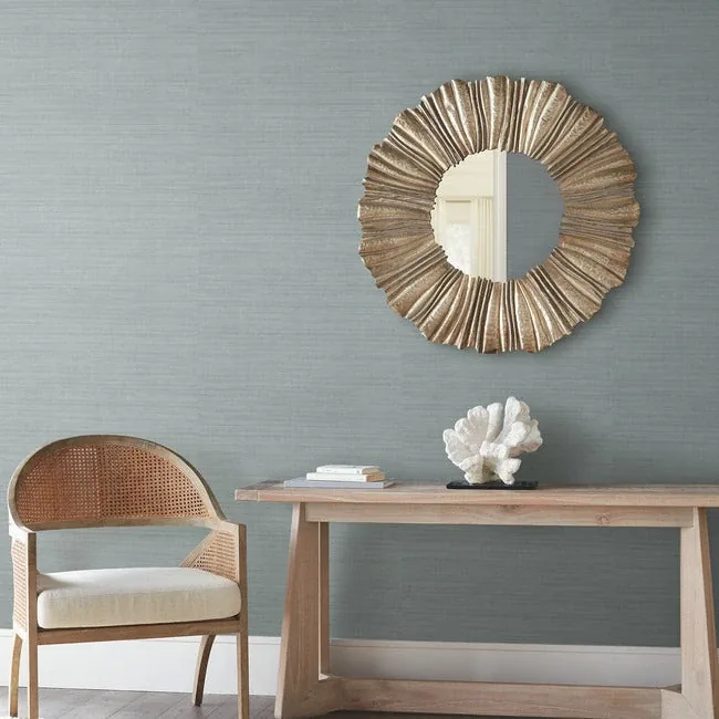 York Wallcoverings Tasar Silk Blue Wallpaper | Wallpaper Twins York Wallcoverings Tasar Silk Blue Wallpaper - SKU ND3074N