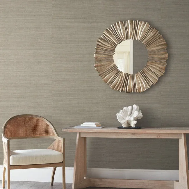 York Wallcoverings Tasar Silk Brown Wallpaper | Wallpaper Twins York Wallcoverings Tasar Silk Brown Wallpaper - SKU ND3072N