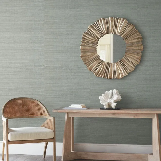 York Wallcoverings Tasar Silk Grey Wallpaper - SKU ND3073N