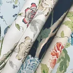 York Wallcoverings Teahouse Floral Navy Wallpaper | Wallpaper Twins York Wallcoverings Teahouse Floral Navy Wallpaper - SKU BL1782