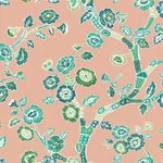 York Wallcoverings Temple Garden Coral Peel & Stick Wallpaper - SKU PSW1408RL