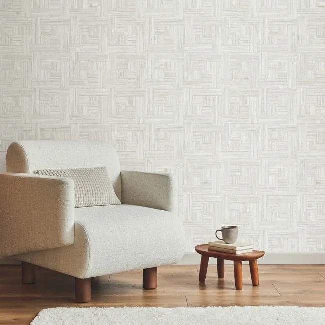 York Wallcoverings Tesselle White Wallpaper | Wallpaper Twins York Wallcoverings Tesselle White Wallpaper - SKU ND3057N