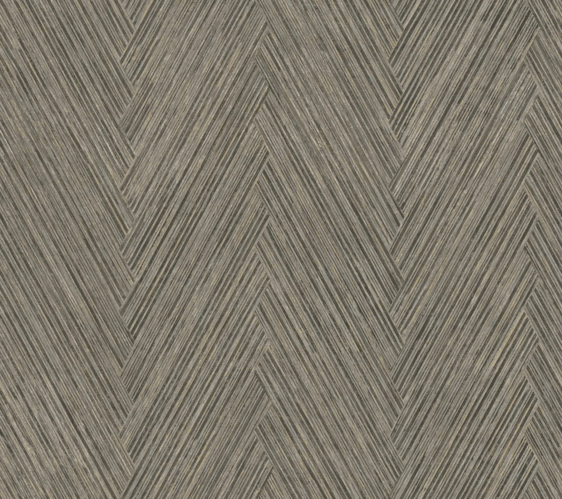 York Wallcoverings Thatched Chevron Charcoal Wallpaper - SKU FM1051