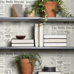 York Wallcoverings The Daily Black & White Wallpaper | Wallpaper Twins York Wallcoverings The Daily Black & White Wallpaper - SKU MH1508