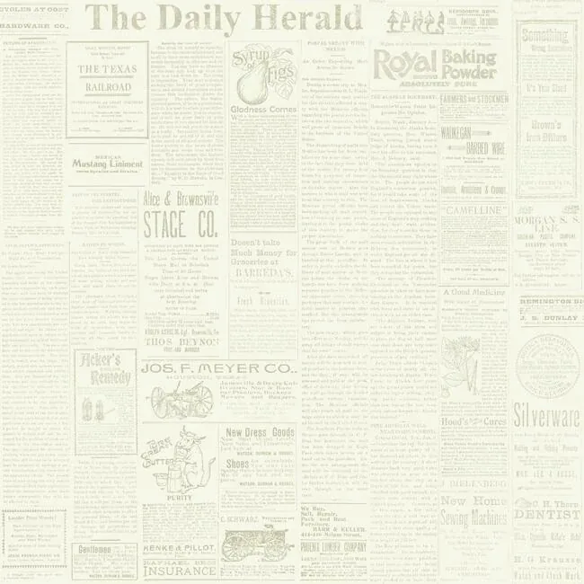 York Wallcoverings The Daily Yellow Wallpaper - SKU MH1509