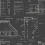 York Wallcoverings The Market Black & White Wallpaper | Wallpaper Twins York Wallcoverings The Market Black & White Wallpaper - SKU MH1536