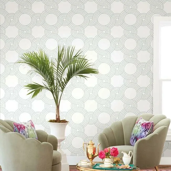 York Wallcoverings The Twist Grey Wallpaper - SKU GM7597