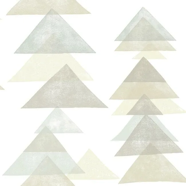 York Wallcoverings Triangles Neutral Peel & Stick Wallpaper - SKU PSW1191RL