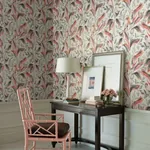 York Wallcoverings Tropical Love Birds Grey Wallpaper - SKU TC2652