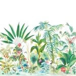 York Wallcoverings Tropical Panoramic White Wall Mural | Wallpaper Twins York Wallcoverings Tropical Panoramic White Wall Mural - SKU MU0254M