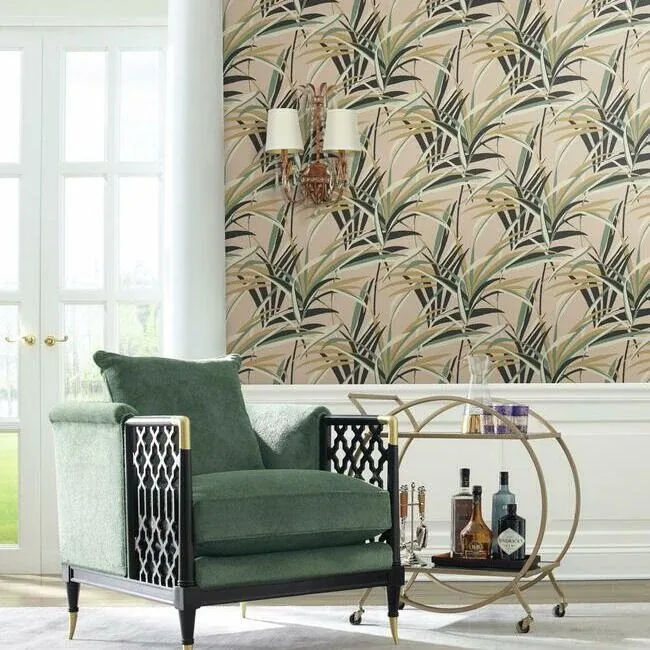 York Wallcoverings Tropical Paradise Blush Wallpaper | Wallpaper Twins York Wallcoverings Tropical Paradise Blush Wallpaper - SKU TC2608