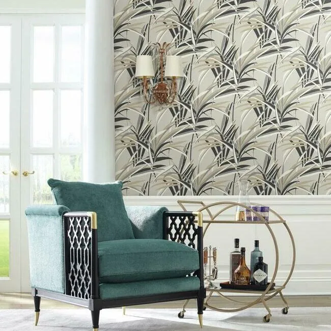York Wallcoverings Tropical Paradise Taupe Wallpaper - SKU TC2604