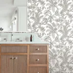 York Wallcoverings Tropical Sketch Toile Brown Wallpaper | Wallpaper Twins York Wallcoverings Tropical Sketch Toile Brown Wallpaper - SKU RT7843