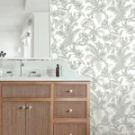 York Wallcoverings Tropical Sketch Toile Forest Wallpaper - SKU RT7842