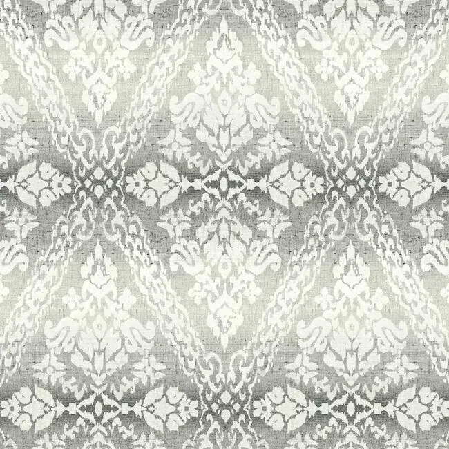 DM4931 | Tudor Diamond Damask Black Wallpaper