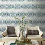 York Wallcoverings Tudor Diamond Damask Navy Wallpaper | Wallpaper Twins York Wallcoverings Tudor Diamond Damask Navy Wallpaper - SKU DM4932