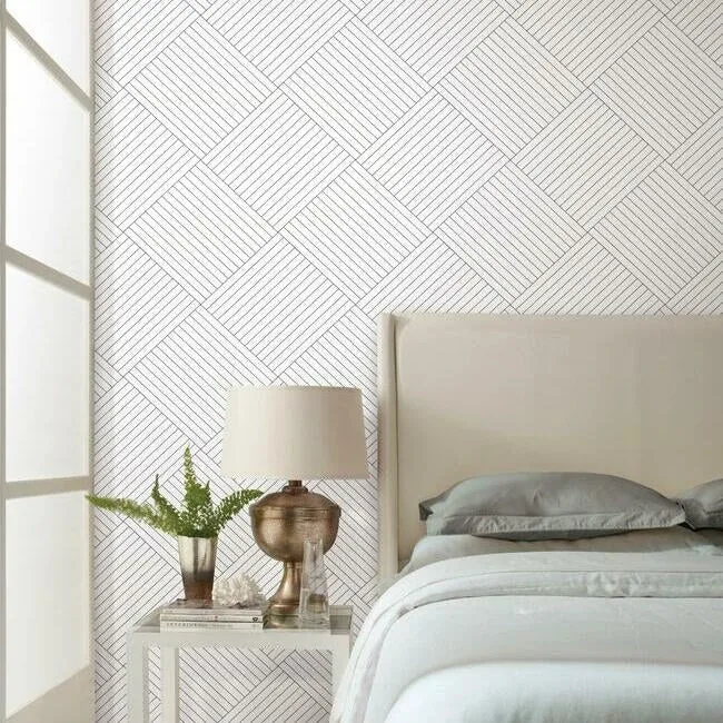 York Wallcoverings Twisted Tailor White Wallpaper - SKU GM7565
