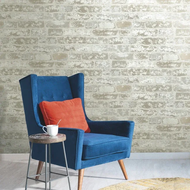 York Wallcoverings Up the Wall Off White & Grey Wallpaper | Wallpaper Twins York Wallcoverings Up the Wall Off White & Grey Wallpaper - SKU RB4304