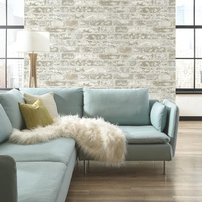 York Wallcoverings Up the Wall Off White & Grey Wallpaper | Wallpaper Twins York Wallcoverings Up the Wall Off White & Grey Wallpaper - SKU RB4304
