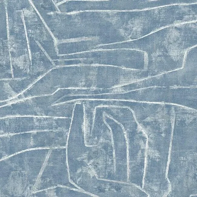 York Wallcoverings Urban Chalk Blue Peel & Stick Wallpaper - SKU PSW1232RL