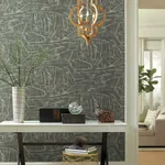 York Wallcoverings Urban Chalk Grey Peel & Stick Wallpaper - SKU PSW1230RL