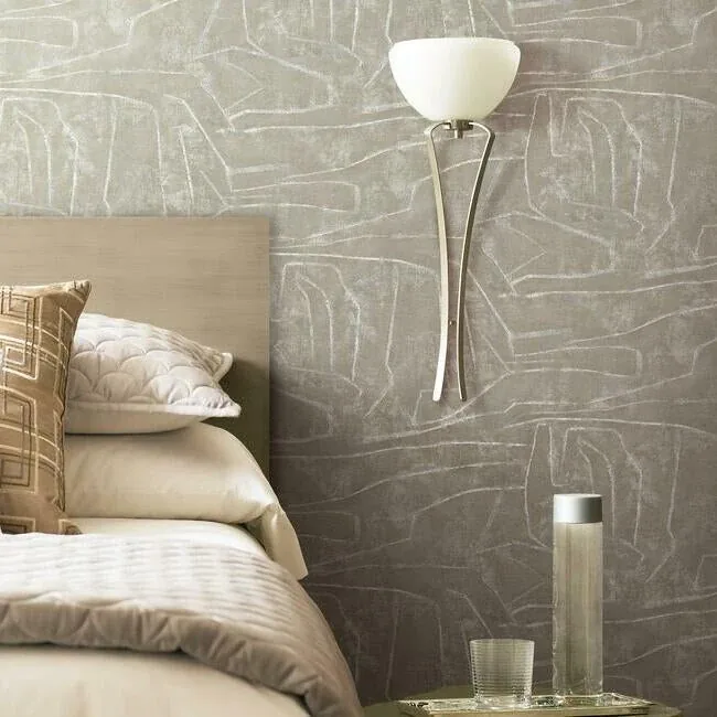York Wallcoverings Urban Chalk Neutral Peel & Stick Wallpaper - SKU PSW1068RL