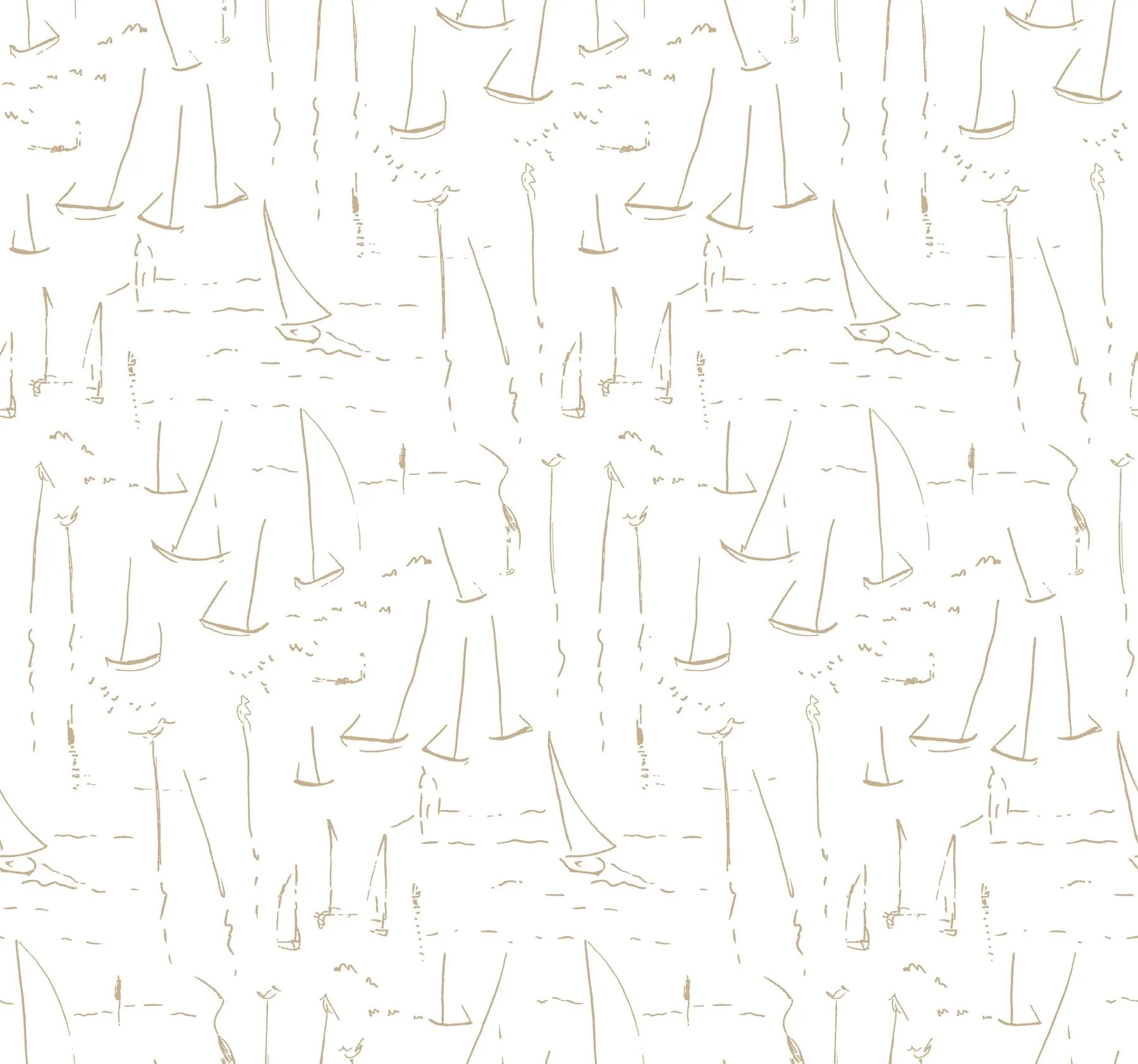 ZM2845 | Vermillion Coast Gold Wallpaper