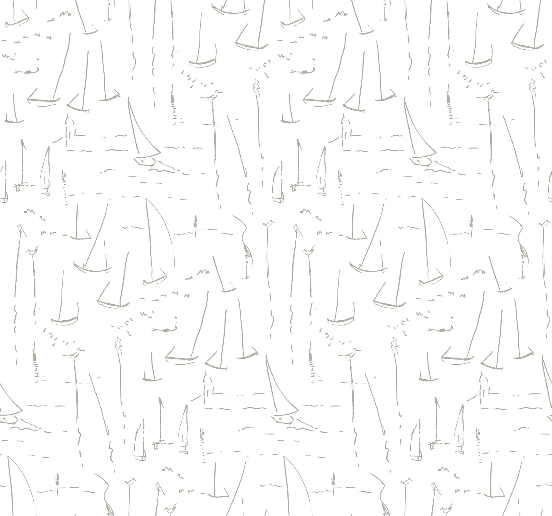 ZM2844 | Vermillion Coast Silver Wallpaper