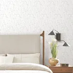 York Wallcoverings Vermillion Coast Silver Wallpaper - SKU ZM2844