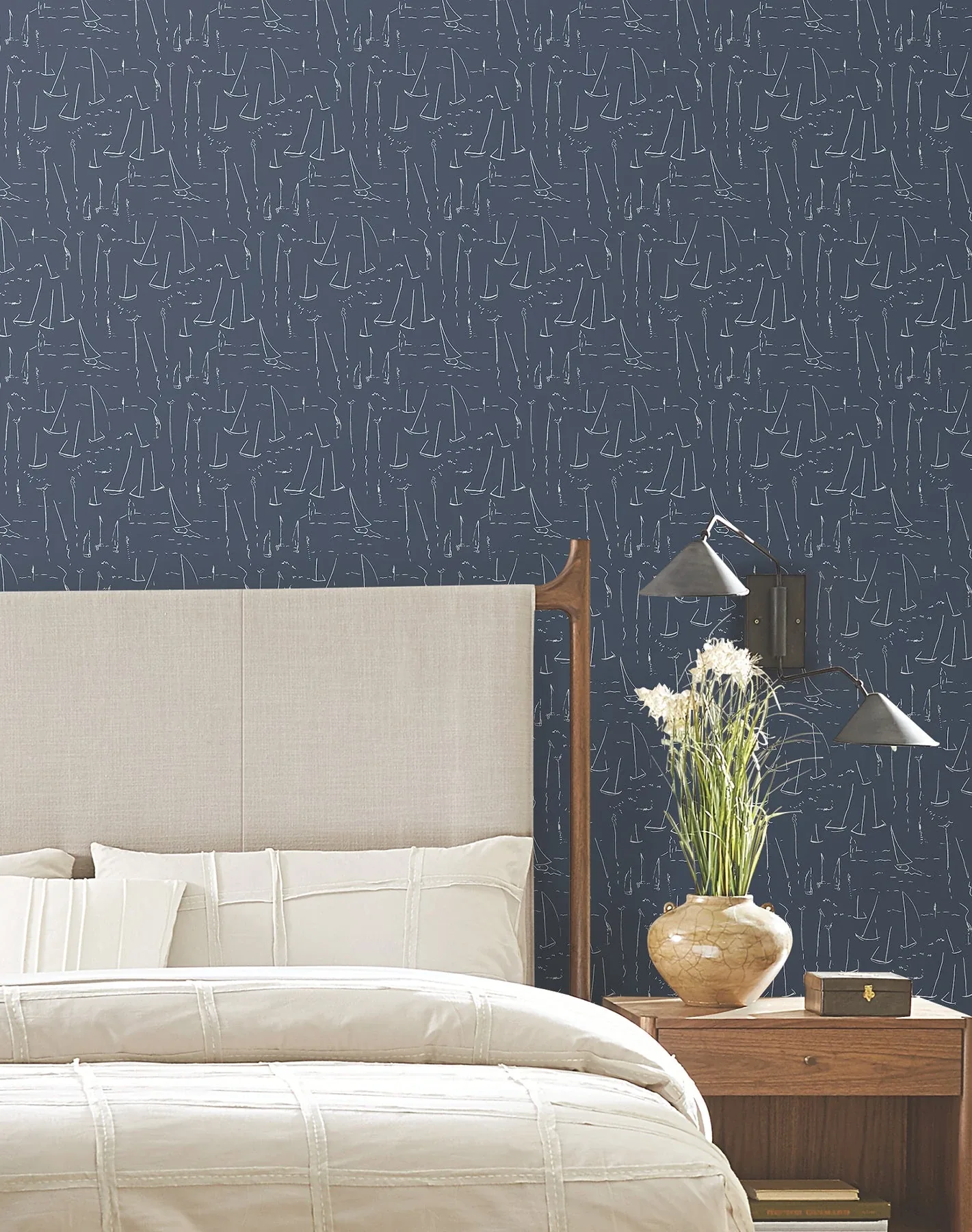 York Wallcoverings Vermillion Coast Ultramarine Wallpaper | Wallpaper Twins York Wallcoverings Vermillion Coast Ultramarine Wallpaper - SKU ZM2841