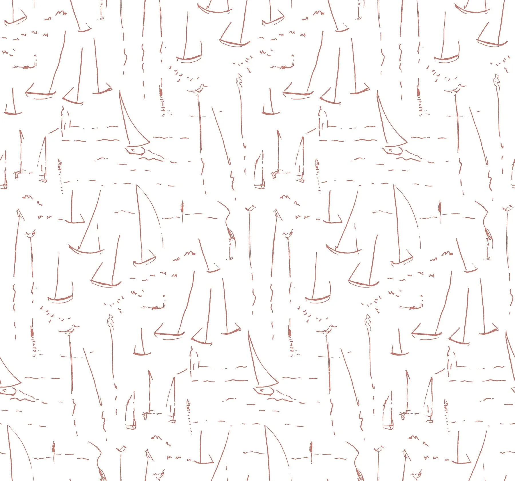 York Wallcoverings Vermillion Coast Vermillion Wallpaper - SKU ZM2843