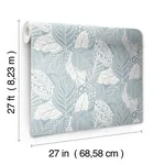 York Wallcoverings Vinca Blue Wallpaper | Wallpaper Twins York Wallcoverings Vinca Blue Wallpaper - SKU GO8225