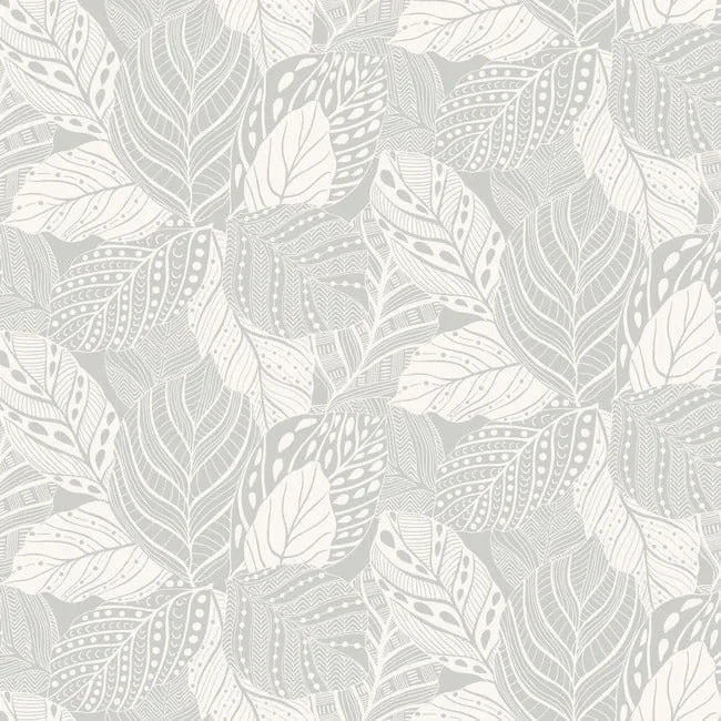 York Wallcoverings Vinca Grey Wallpaper - SKU GO8223