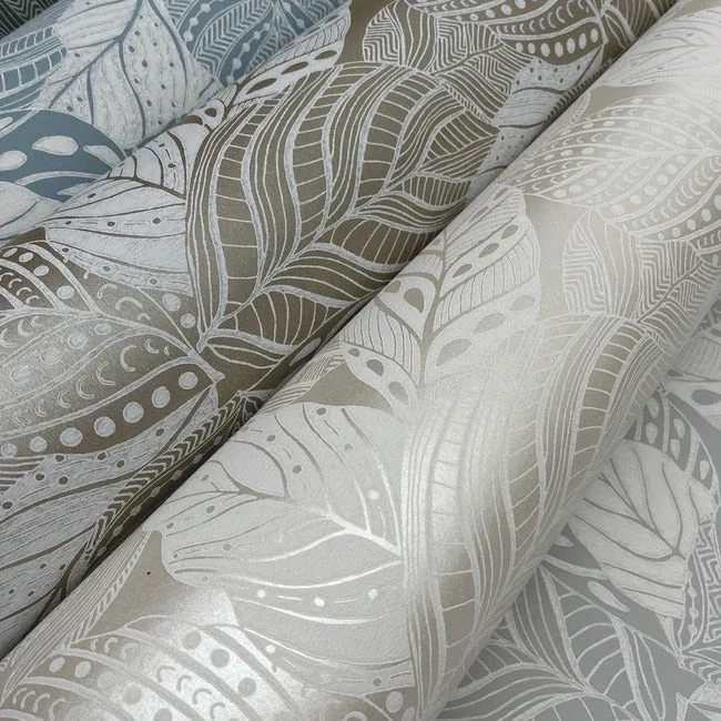 York Wallcoverings Vinca Grey Wallpaper - SKU GO8223
