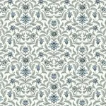 York Wallcoverings Vintage Blooms Blue Wallpaper | Wallpaper Twins York Wallcoverings Vintage Blooms Blue Wallpaper - SKU GR5981