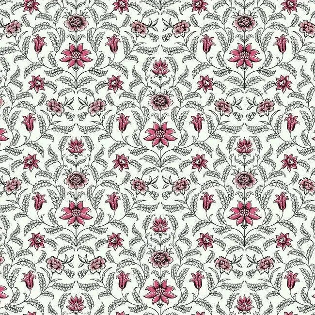 GR5982 | Vintage Blooms Red Wallpaper