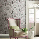 York Wallcoverings Vintage Blooms Red Wallpaper - SKU GR5982