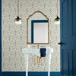 York Wallcoverings Vintage Blooms Yellow Wallpaper - SKU GR5983
